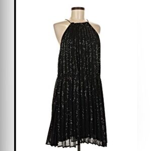 Banana Republic Black Sparkle Mini Dress